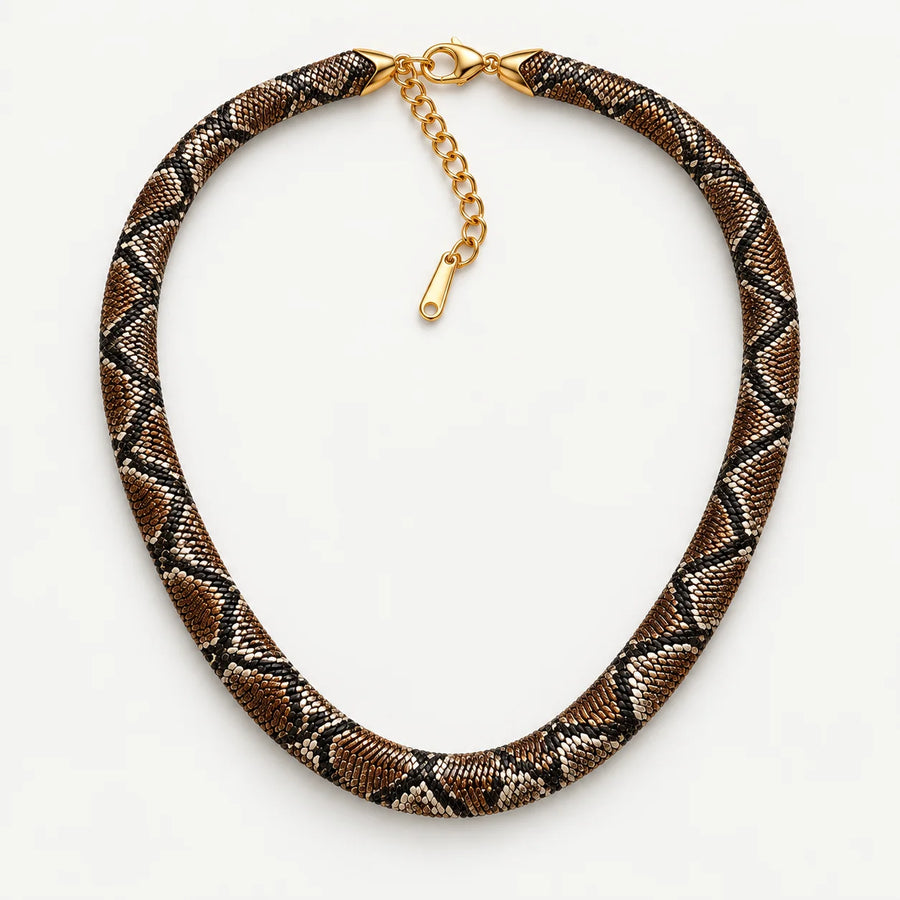 Braided Snake Necklace