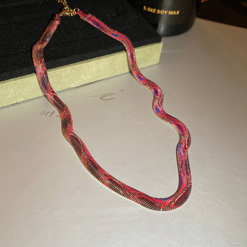 Snake Geometric Necklace