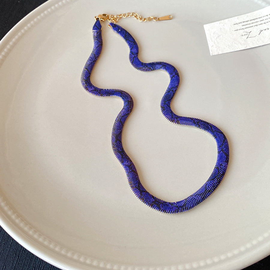 Snake Geometric Necklace