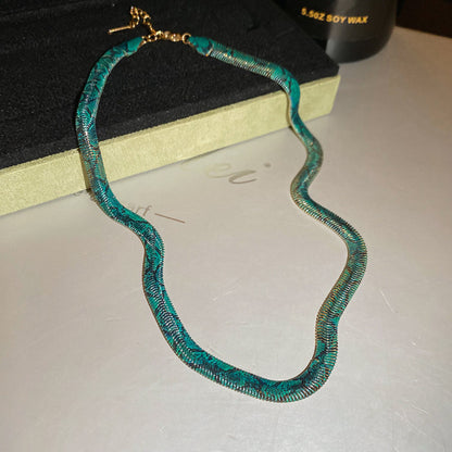 Snake Geometric Necklace